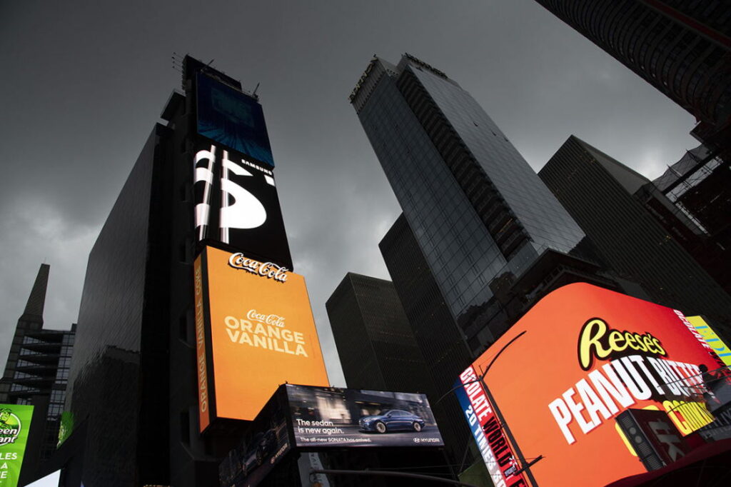 Fotoreis New York Times Square in neonlicht